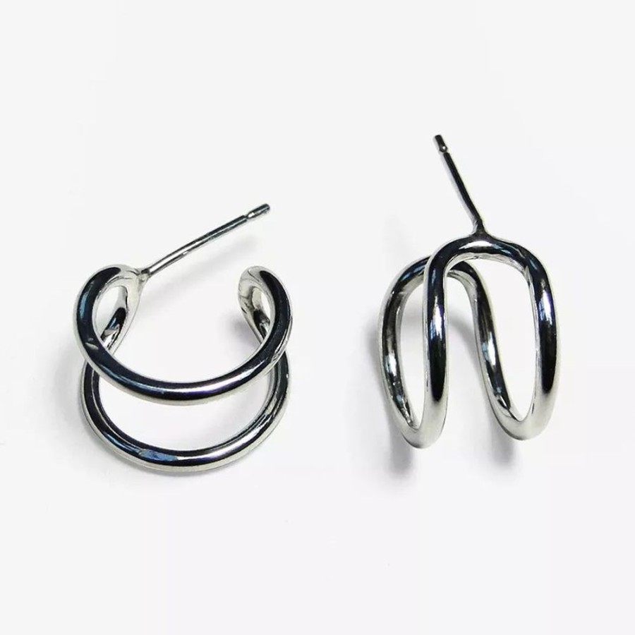 Femme Gilbert Gilbert Boucles D'Oreilles Argent | Boucles D'Oreilles Vingt-Dixiemes 7